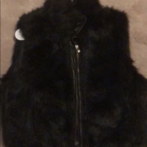 Faux fur vest